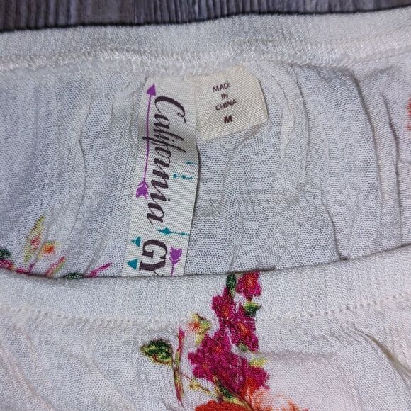 California Gypsy off the shoulder high low top  Sz M - Picture 4 of 5